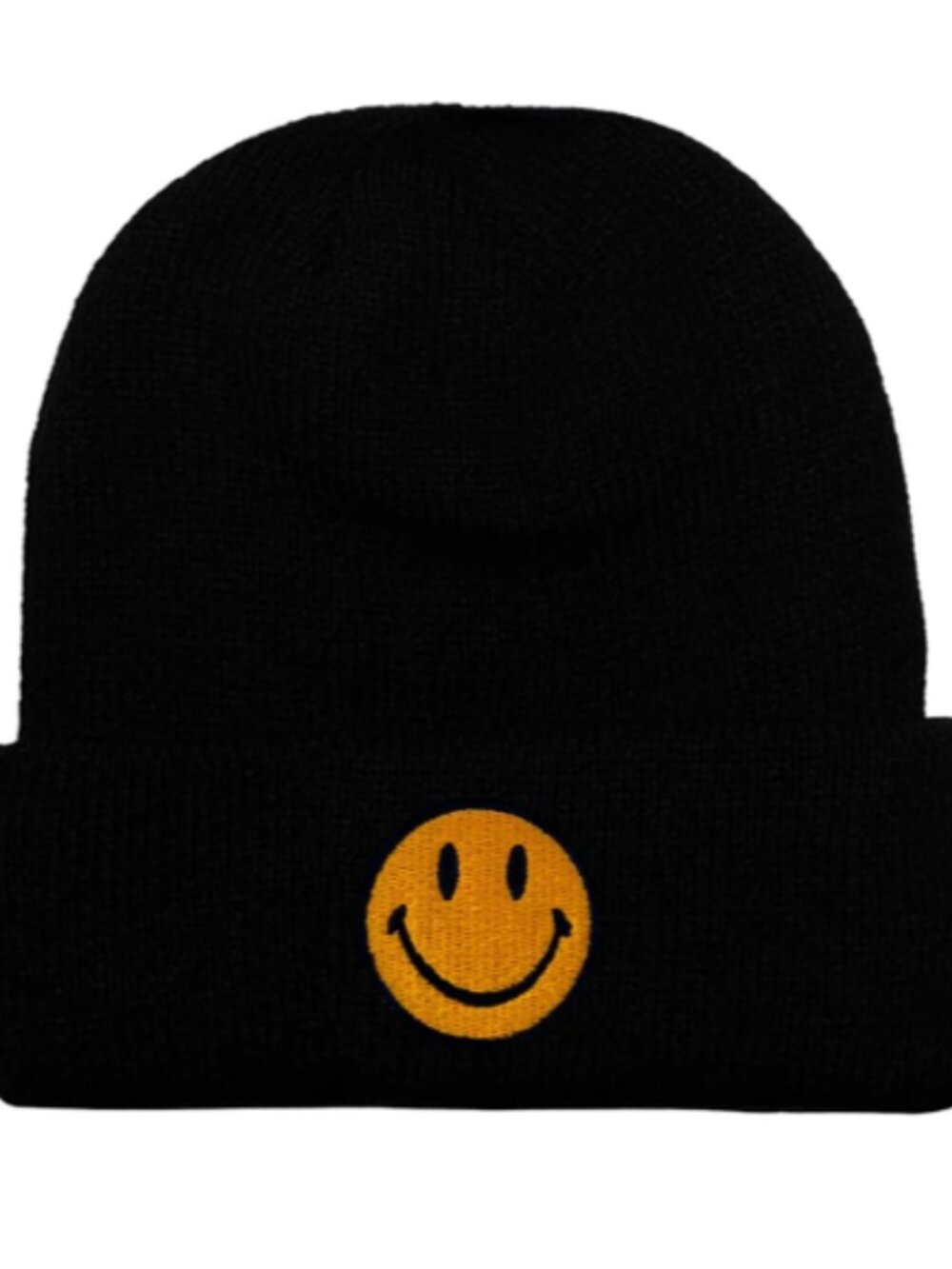 Aviator Nation Black Smiley Rib Beanie